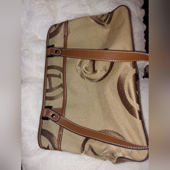Etienne Aigner Purse, Tan Canvas - Picture 8 of 15